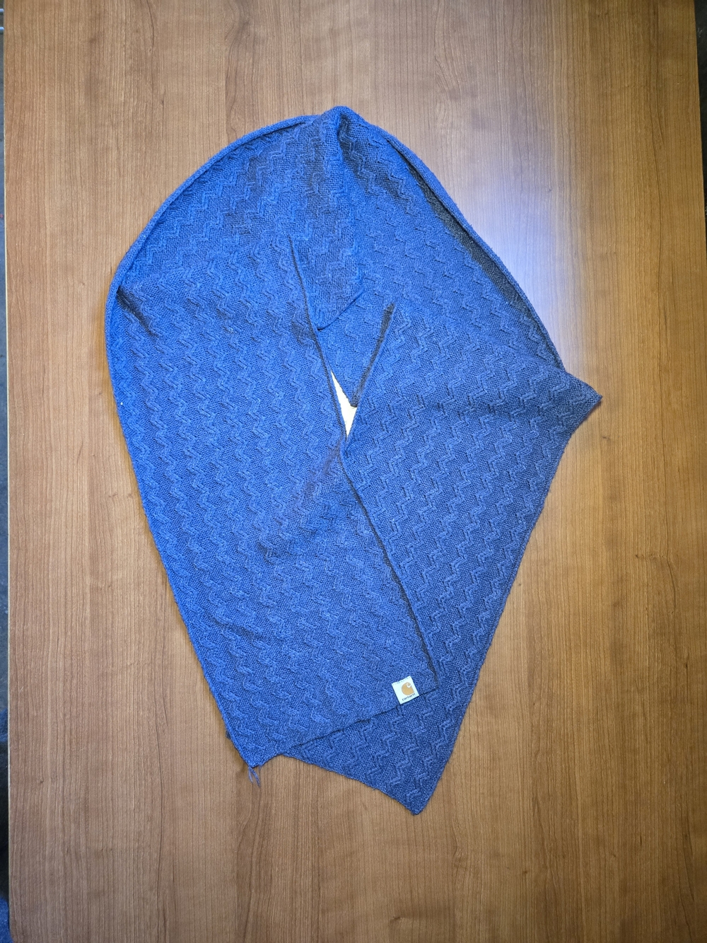 Carhartt Men's Blue Knit Sweater Scarf